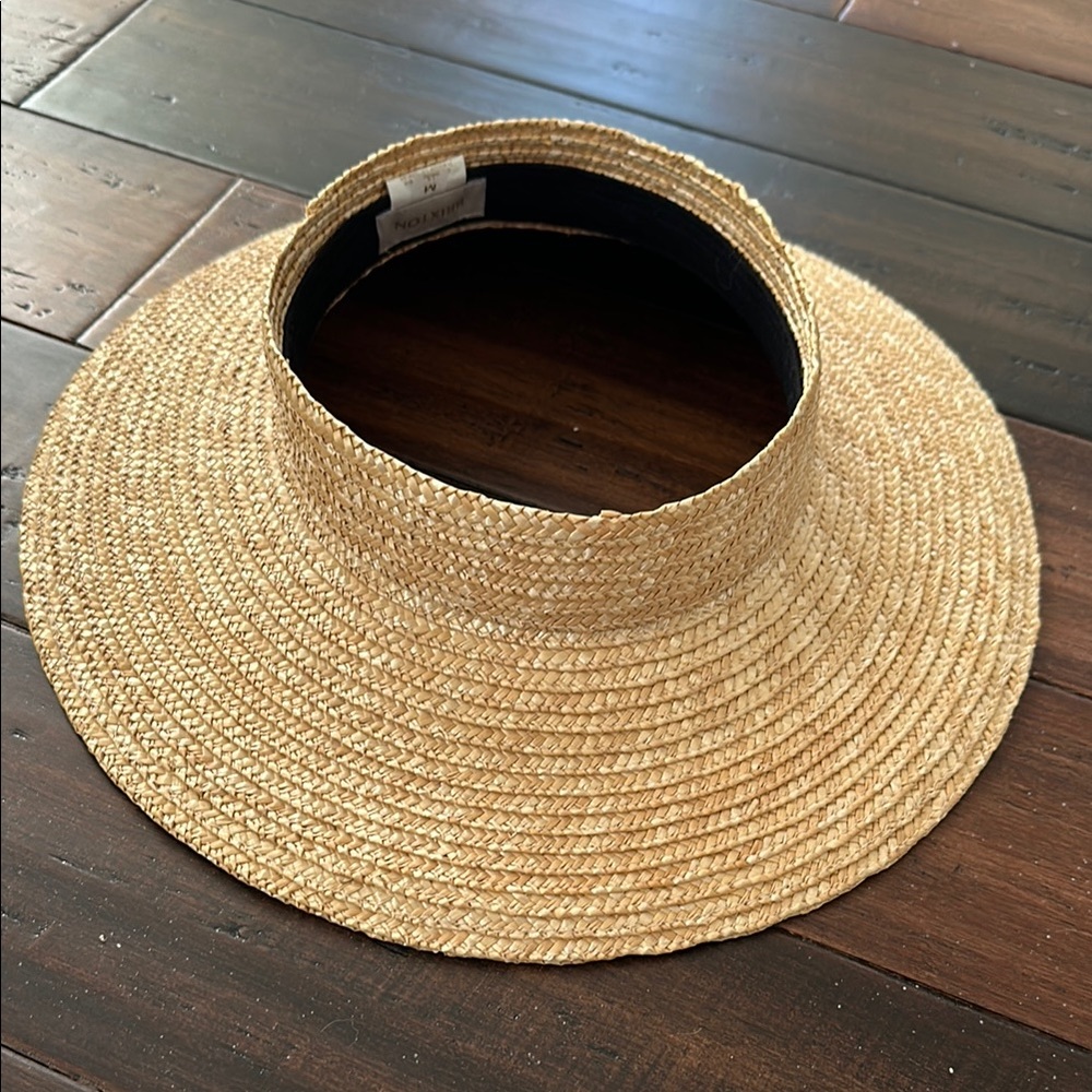 Brixton Joana Tan Straw Sun Visor